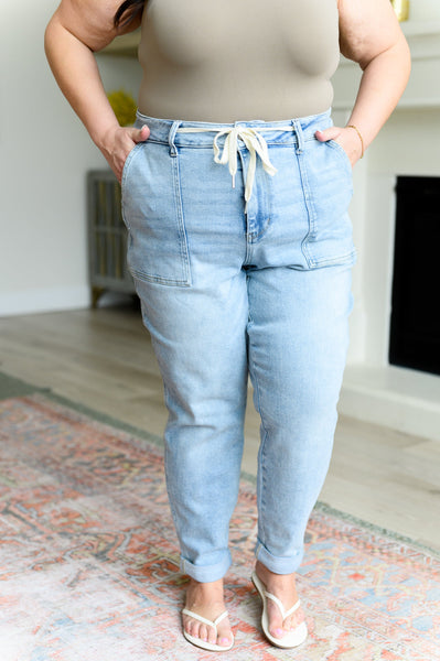 Cooper Hi-Rise Vintage Denim Judy Blue Joggers - ONLINE EXCLUSIVE!