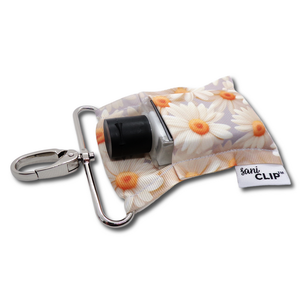 Daisies SaniClip Hand Sanitizer Holder - made to order