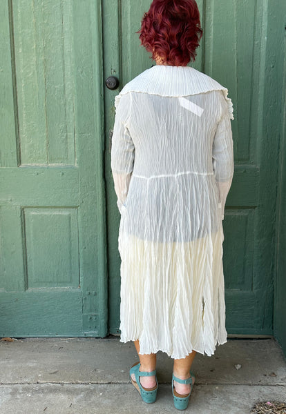 Plumero largo arrugado Constance