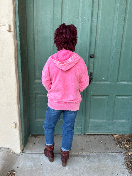 Rosella French Terry Acid Wash Hoodie