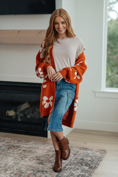 Always Be There Cargo Denim RISEN Skirt - ONLINE EXCLUSIVE!