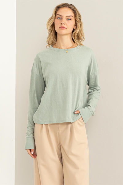 Holli Long Sleeve Basic Top