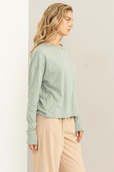 Holli Long Sleeve Basic Top