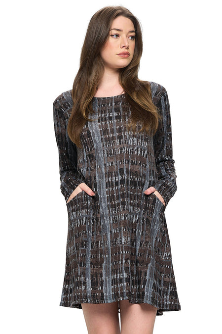 Alanna Textured Patchwork Dress