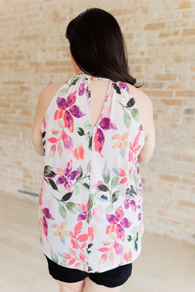 Blusa halter floral Karis Feeling Lovely - ¡EXCLUSIVA EN LÍNEA!
