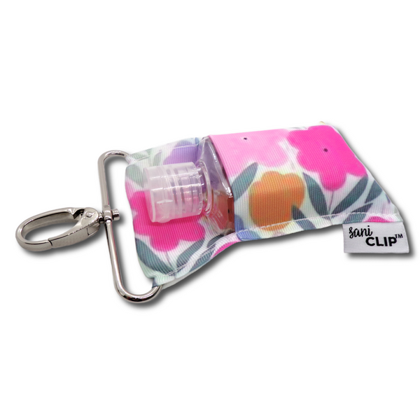 Flower Power SaniClip Hand Sanitizer Holder - made to order