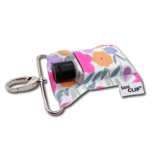 Flower Power SaniClip Hand Sanitizer Holder - made to order