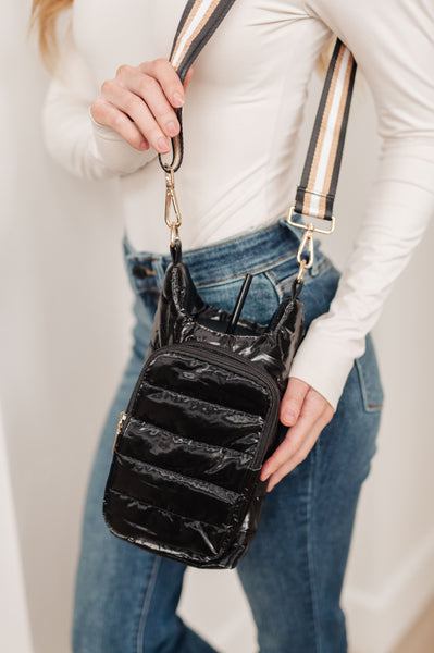 Bolso tote acolchado Gotcha Girl en color negro