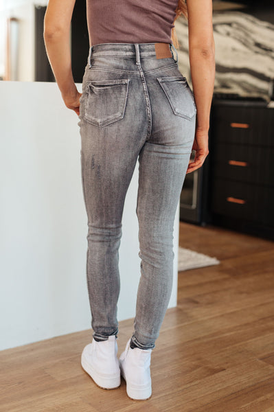 Hadley High Rise Control Top Release Hem Skinny Judy Blue Jeans - ONLINE EXCLUSIVE!