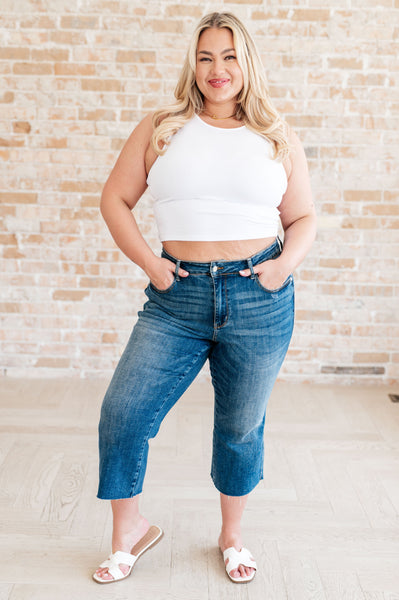 Hayes High Rise Wide Leg Crop Judy Blue Jeans - ONLINE EXCLUSIVE!
