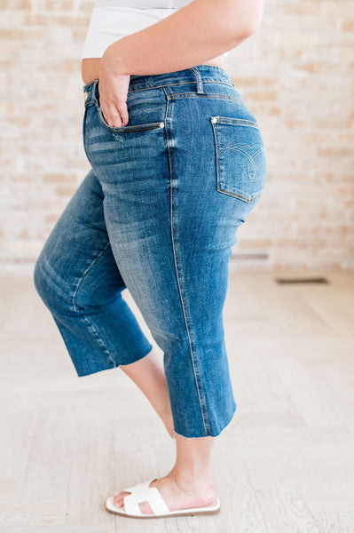 Hayes High Rise Wide Leg Crop Judy Blue Jeans - ONLINE EXCLUSIVE!