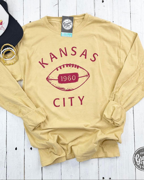 Kansas City Comfort Colors Long Sleeve Tshirt