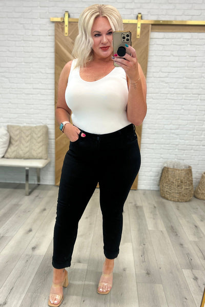 88756 Mariah Mid-Rise Slim Fit Black Judy Blue Jeans