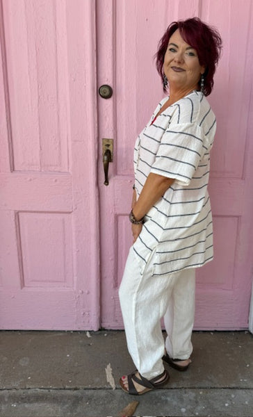 62306 Edie Relaxed Linen Pants by Ever Sassy - Dolcezza