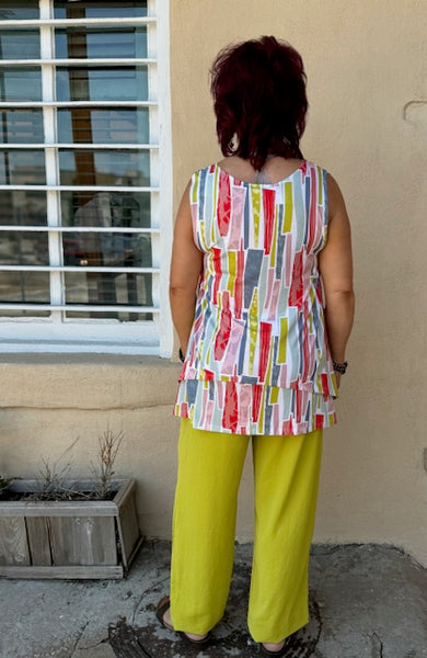 62400 Echo Striped Tank Top by Ever Sassy - Dolcezza