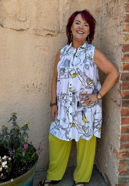 62650 LaDonna Button Down Tunic/Dress by Ever Sassy - Dolcezza