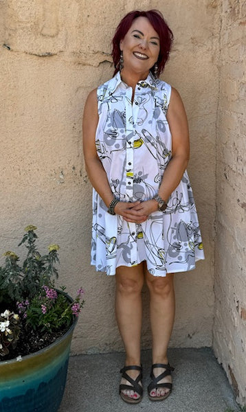 62650 LaDonna Button Down Tunic/Dress by Ever Sassy - Dolcezza