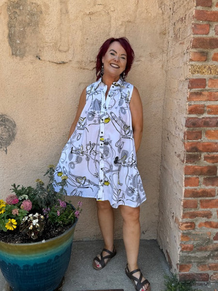 62650 LaDonna Button Down Tunic/Dress by Ever Sassy - Dolcezza