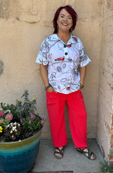 62651 Aliesha Button Down Top by Ever Sassy - Dolcezza