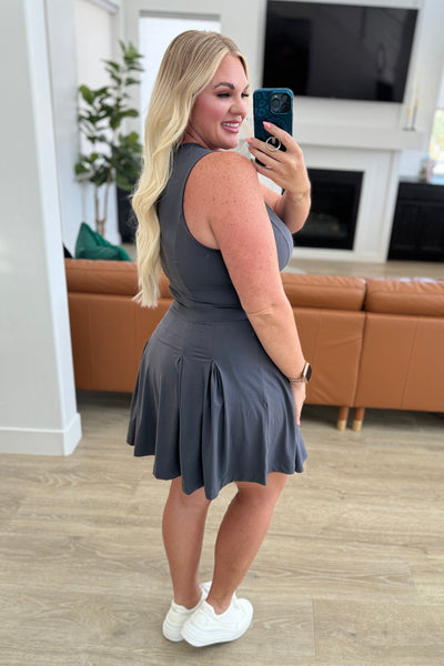 Hop, Skip and a Jump Dress and Shorts Set in Charcoal - ONLINE EXCLUSIVE!