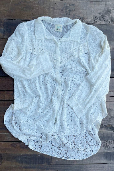 Kimberly Floral Medley Lace Top by Jaded Gypsy