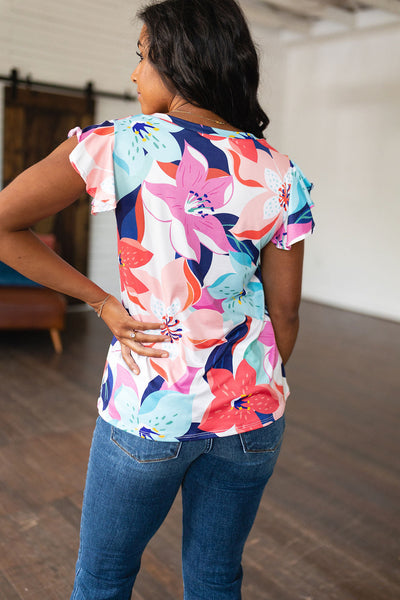 Blusa floral imposible de ignorar