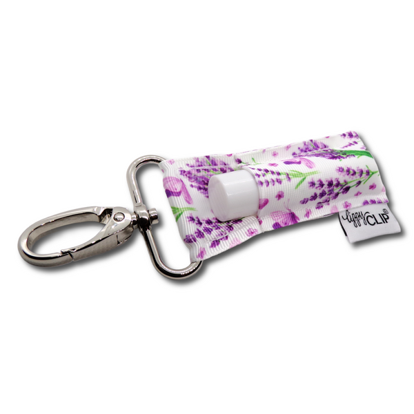 Lavender Floral LippyClip® Lip Balm Holder