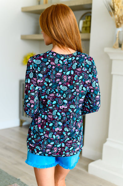 Top Babydoll Lizzy en cachemir negro pequeño