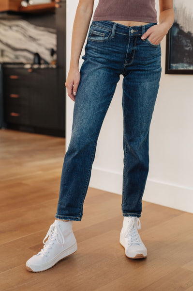 London Midrise Cuffed Boyfriend Judy Blue Jeans - ONLINE EXCLUSIVE!