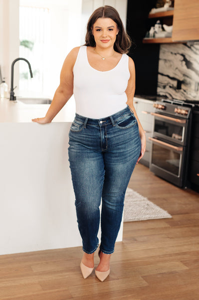 London Midrise Cuffed Boyfriend Judy Blue Jeans - ONLINE EXCLUSIVE!