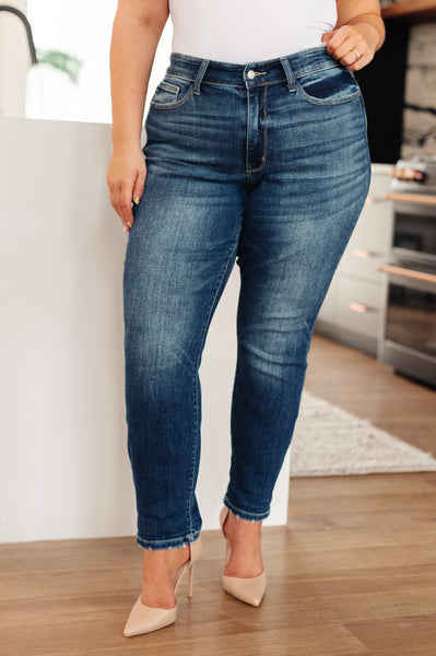 London Midrise Cuffed Boyfriend Judy Blue Jeans - ONLINE EXCLUSIVE!
