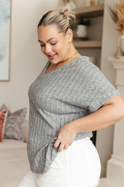 Encuéntrame en el Greyhound Top de cuello en V