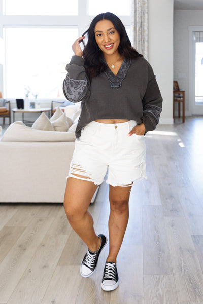 Suéter con lavado mineral Moonstone