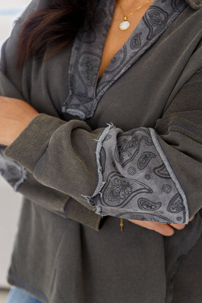 Suéter con lavado mineral Moonstone