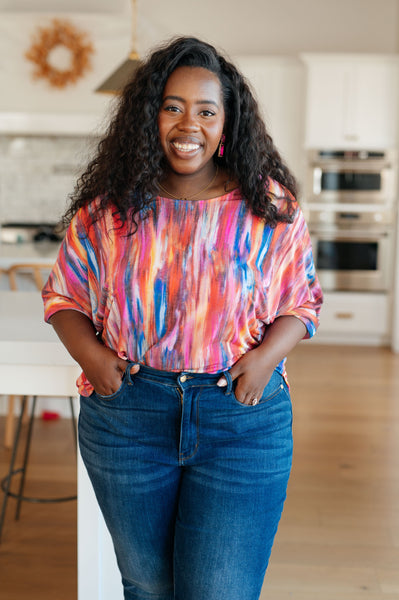 Top de novio My Bae en caleidoscopio rosa