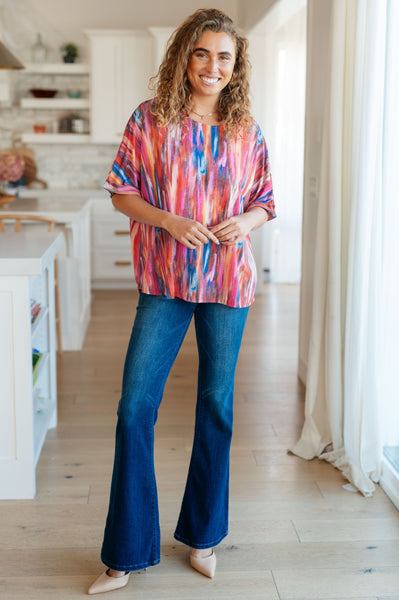 Top de novio My Bae en caleidoscopio rosa