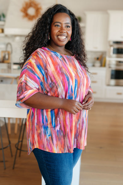 Top de novio My Bae en caleidoscopio rosa