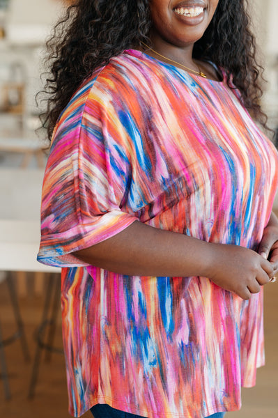 Top de novio My Bae en caleidoscopio rosa