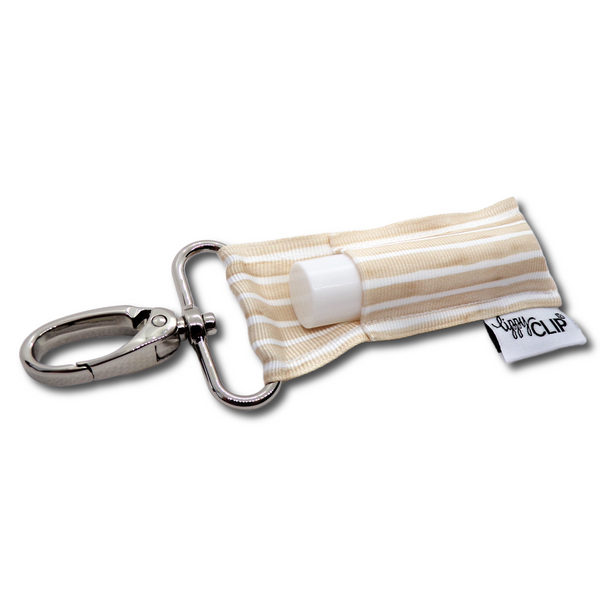 Neutral Stripe LippyClip® Lip Balm Holder