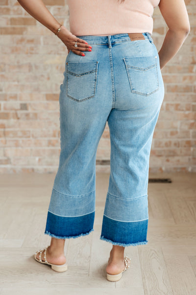 Olivia High Rise Wide Leg Crop Judy Blue Jeans - ONLINE EXCLUSIVE!