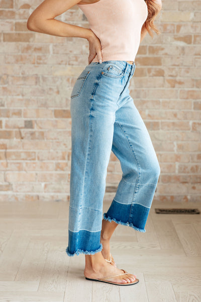 Olivia High Rise Wide Leg Crop Judy Blue Jeans - ONLINE EXCLUSIVE!