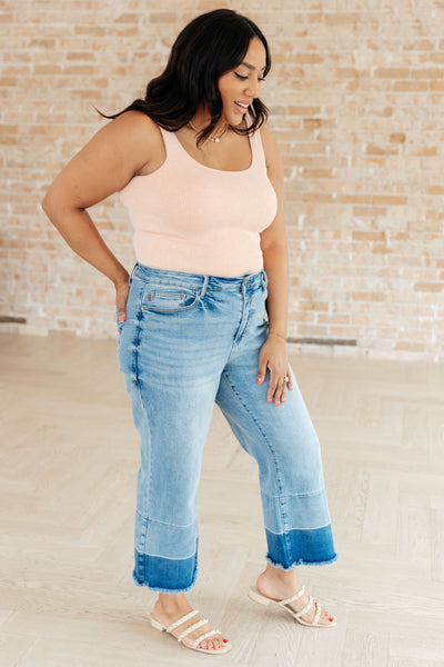 Olivia High Rise Wide Leg Crop Judy Blue Jeans - ONLINE EXCLUSIVE!