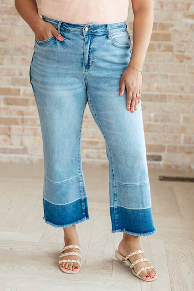 Olivia High Rise Wide Leg Crop Judy Blue Jeans - ONLINE EXCLUSIVE!