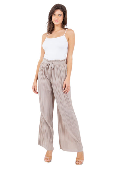 Myra Tie Front Pleated Pant