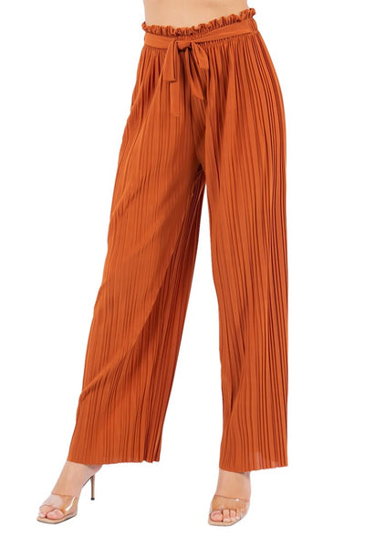 Myra Tie Front Pleated Pant