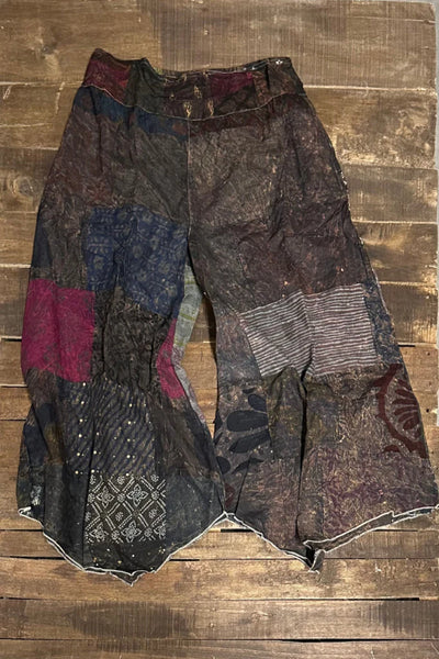 Peggy Patchwork Sunrise Chocolate Pants by Jaded Gypsy