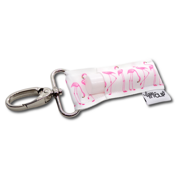 Pink Flamingos LippyClip® Lip Balm Holder