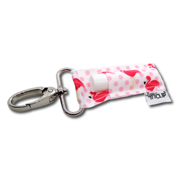 Flamingos and Polka Dots LippyClip® Lip Balm Holder