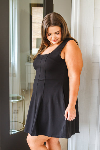 Vestido de cuello cuadrado Polo Match