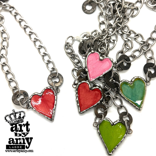 Amia Heart Necklace by Art by Amy